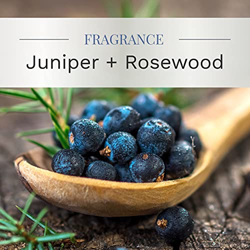 Essential Elements By Candle-Lite Scented Candles Juniper & Rosewood Fragrance, One 9 Oz. Single-Wick Aromatherapy Candle With 50 Hours Of Burn Time, Off-White Color #TOP1