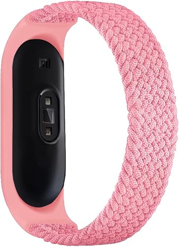 Miniatura 4 de Band for Xiaomi Mi band 5 6 7 Bands,Women Men Soft Stretchable Braided Solo Loop Nylon Sport Replacement Wristband for Mi Band 4 3 Elastics Fibres