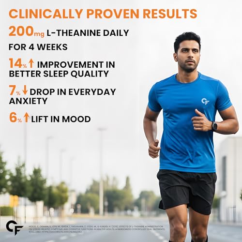 Image of Carbamide Forte L Theanine 200mg with Vitamin B Complex | L Theanine Supplements for Relaxation, Mood, Focus & Energy Levels | Stress Support Formula - 120 Veg Tablets