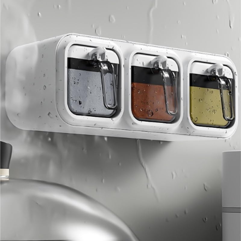 Seasoning Box Kitchen Household Can Set Wall Hanging Storage Bottle