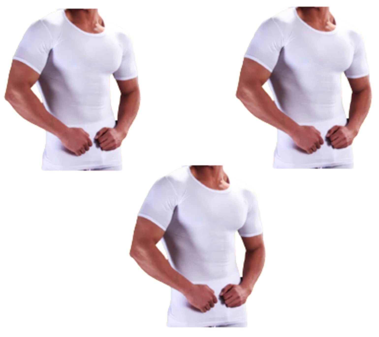Royal 3 Pieces Half Sleeves White Men Underwear Cotton 100% ISO 9001