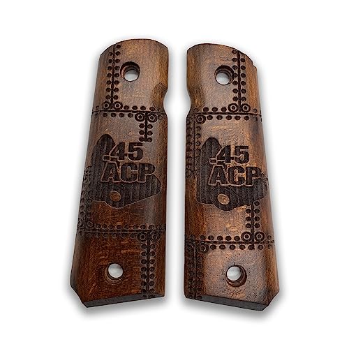 Poignée Colt 1911 héritage en bois de noyer fait main Ars.23