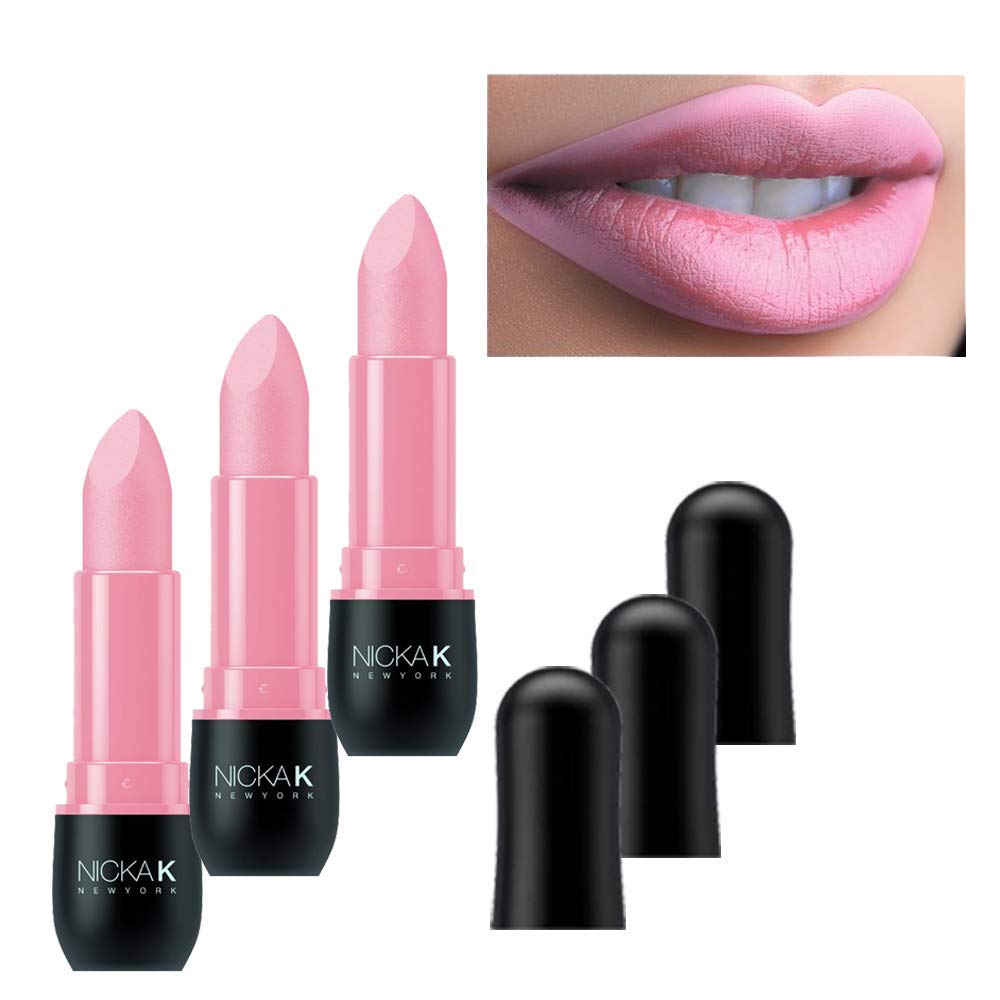 NICKA K Vivid Matte Lipstick NMS05 Light Pink (3 PACK)