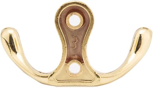 Miniatura 3 de Ulifestar Perchero de metal de doble punta, gancho de pared para colgar ropa, pantalones, bolso, bata, cinturón, corbata, llave, taza, corona,