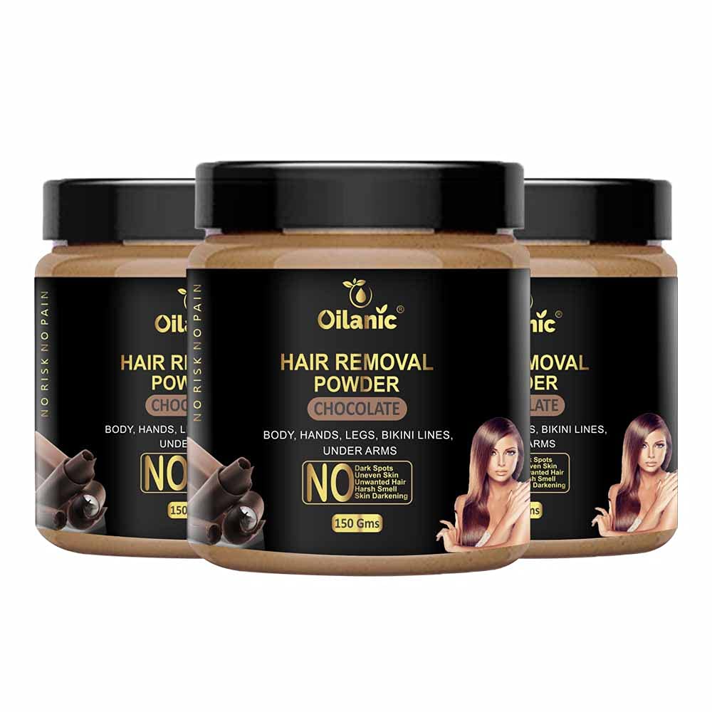 Pure and Natural Chocolate Hair Removal Powder for Men and Women (Pack of 3, Each 150 gram)|for Smooth and Soft Skin Suitable for Body, Arms, Legs, and Bikini Area No Harsh Smell|-image-8