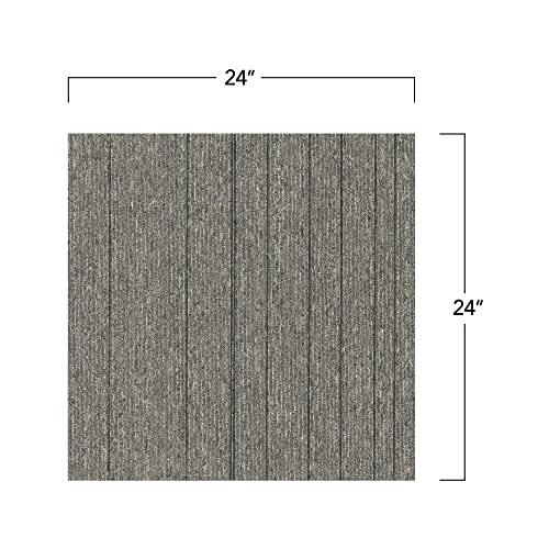 Image of Mohawk Basics 24 inch x 24 inch Berber (Loop pile), 0.07 inch Pile Height, Carpet Tile, PET Fiber, Dime Color, (1 Tile)