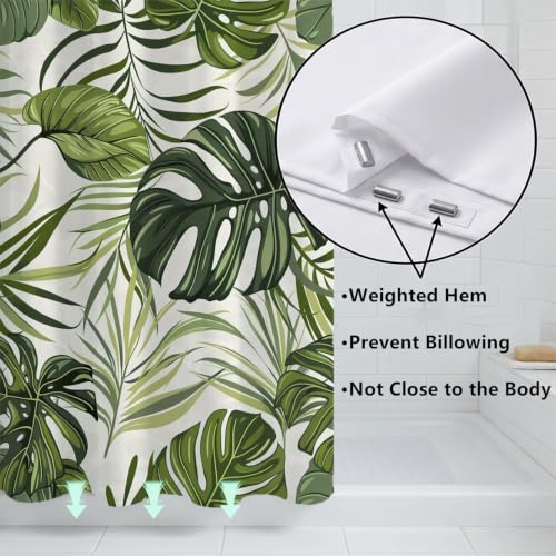 Rideau de douche 120x180cm en tissu polyester imperméable lavable ZO-913 - 6