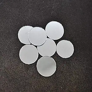 Seven Horses Mirror for Embroidery and Craft Purpose, Round Shape,50Pcs (5CM)