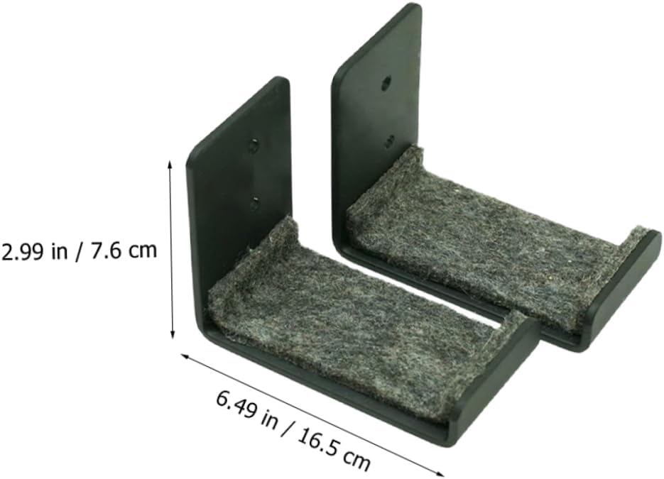 Toyvian 2Pcs Wall Mounted Snowboard Rack Metal Display Holder Sturdy Storage Bracket for Ski Skateboard Sports Equipment Space Saving Organizer