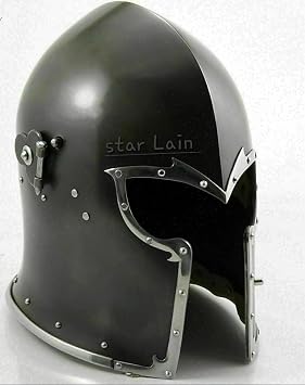 Medieval Replicas Barbuta Helmet Armour Helmet Roman Knight Helmets with Inner Liner ECTORIA
