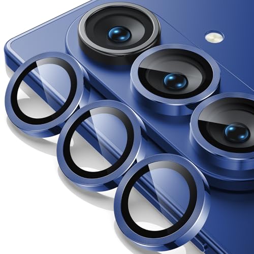 WSKEN for Z Fold 7 Camera Lens Protector Case Cover - Ultra HD Anti-Reflective Tempered Metal Glass Anti Scratch Rear Camera Screen Protector Film for Samsung Galaxy Z Fold 7 5G Accessories Blue