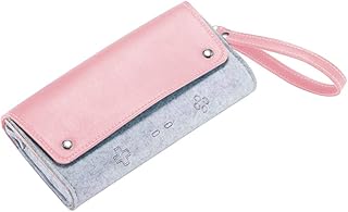 [INEOUT] Switch Lite用の携帯用キャリングバッグ、フェルト保護フード Joy-Conコンソール 収納カバーケース、ゲームカードスロット付き