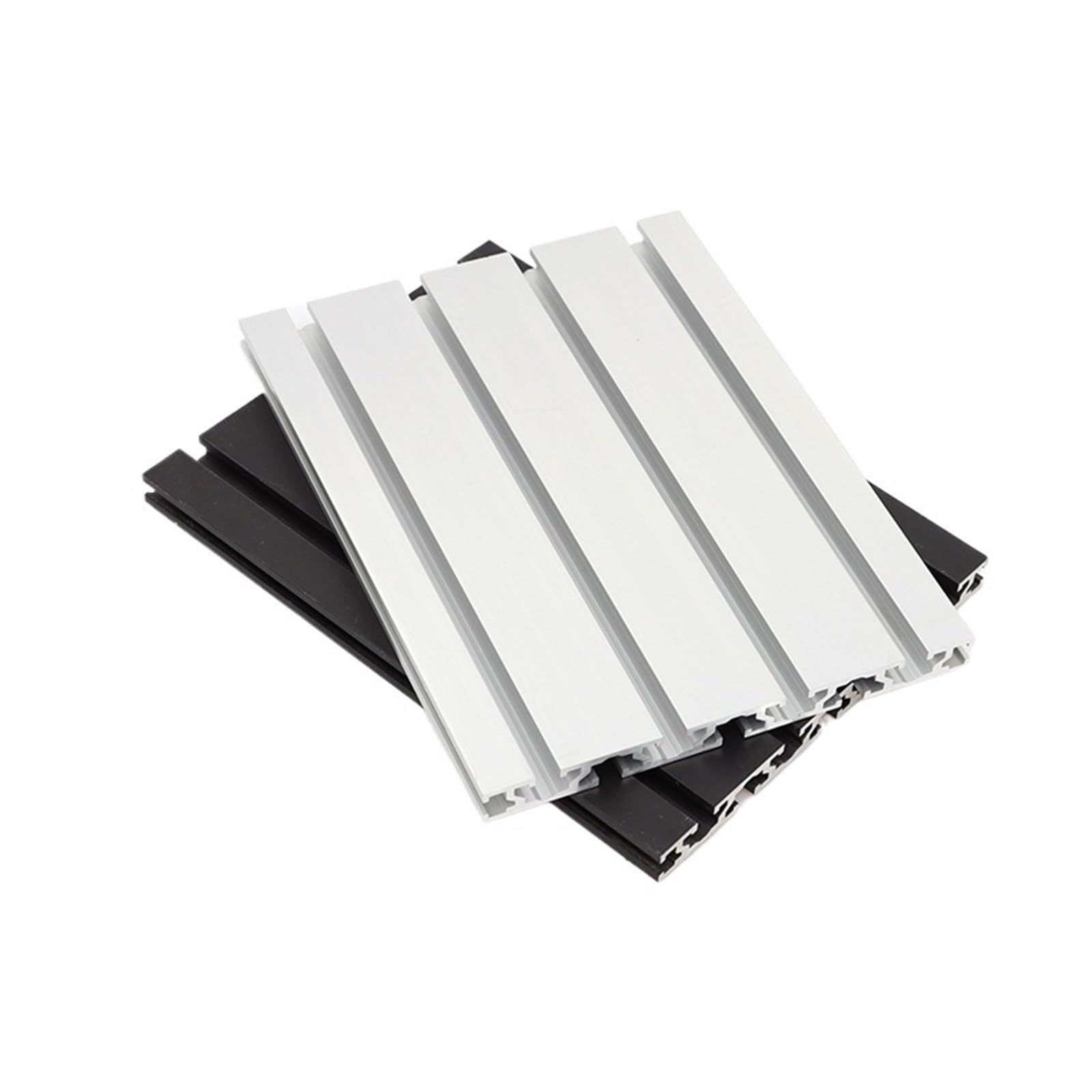 GTPBAO 15180 Telaio for guida lineare in alluminio anodizzato estruso 15x180mm Profilo for linee di assemblaggio Recinzione industriale Binario estruso(Silver,400mm long)