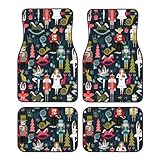 Juego completo de cuatro alfombrillas impermeables para coche, diseño de cascanueces y ballet, ideal para todas las estaciones