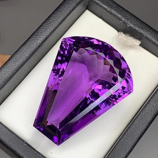 50 Ct Natural Purple Amethyst Fancy Shape Certified Loose Gemstone for Jewellery Making