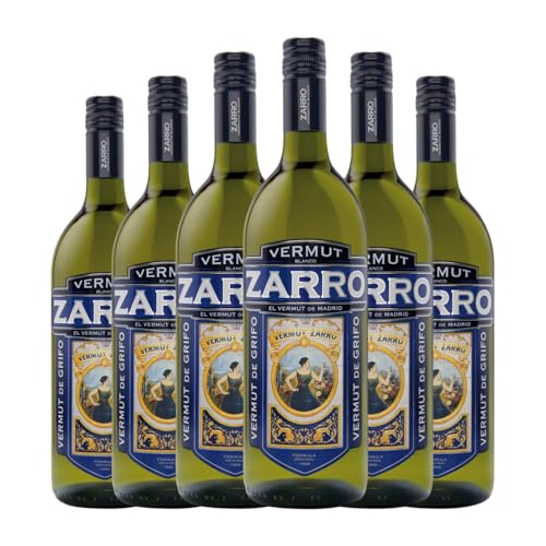 Vermut Sanviver Zarro Blanco de Grifo 1 L (Caja de 6 Botellas de 1 L)