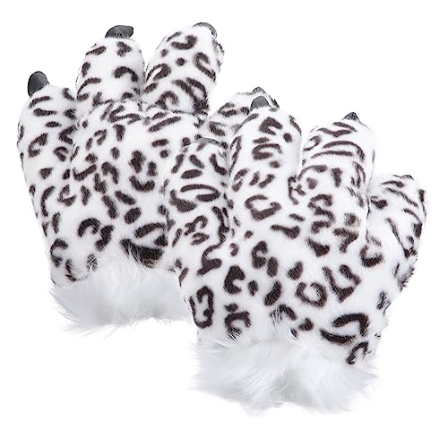 Moufles en peluche griffes des neiges contre le froid de carnaval