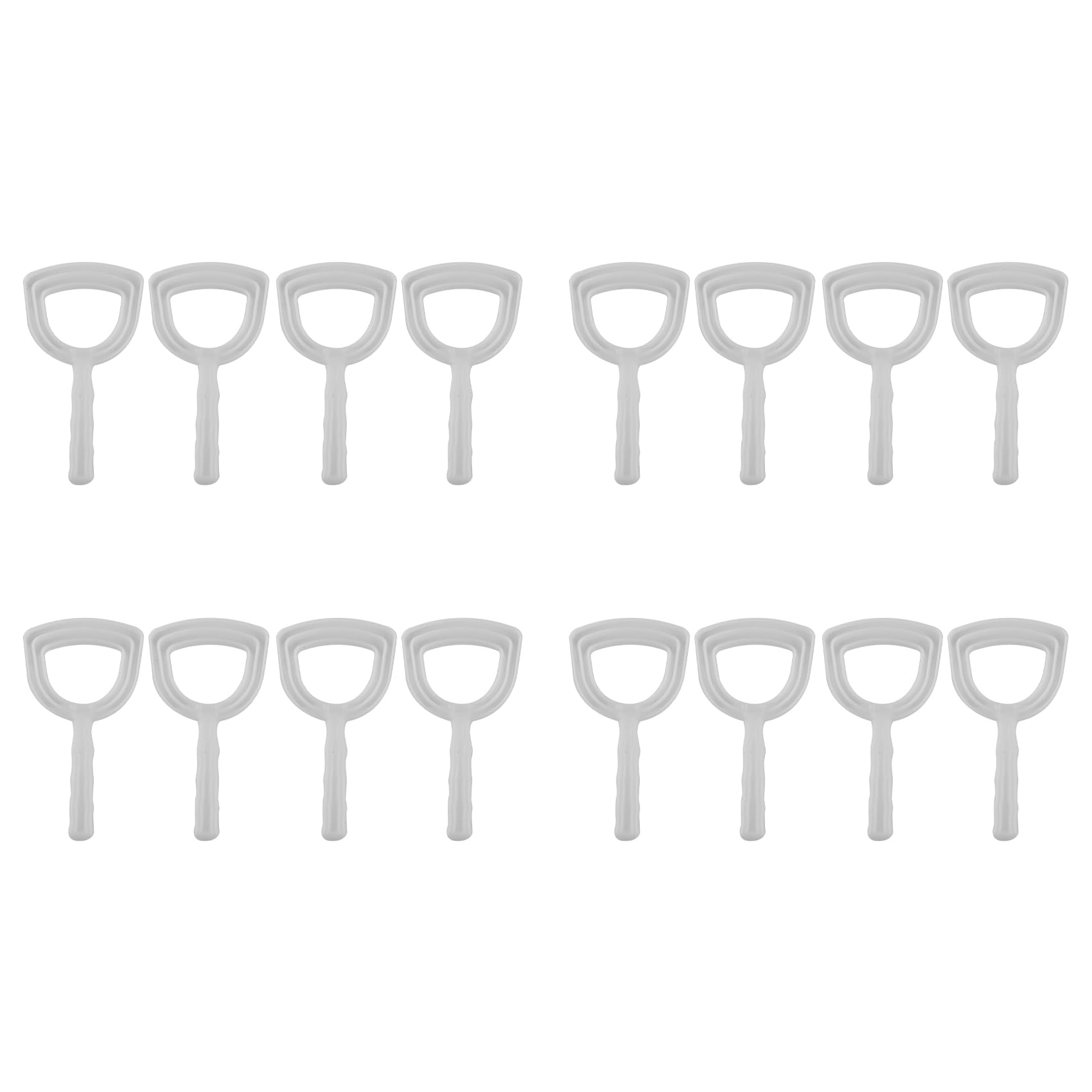 Vjsujehgy 4X Meat Scraper Bone Dust Scraper Bone Scraper White Poly Scraper Bone Dust Remover Square Bone Dust Scraper