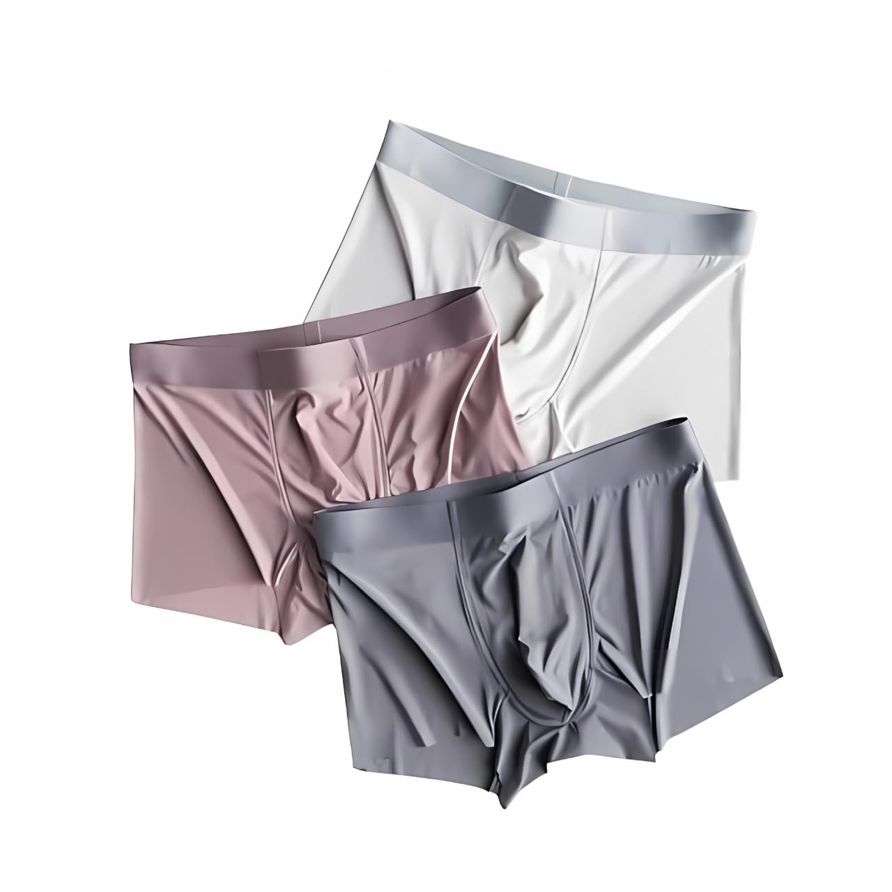 zumizo Ultra-Soft Lycra Material Trunks for Men| Ice-Silk Men Short | Underwear | Multi-Colored.(Pack of 3)-picture-22