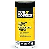 Tub O'Towels Heavy Duty Fiber Weave Cleaning Wipes 8 in. W x 7 in. L 40 pk