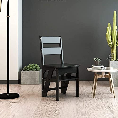 Escalera de 4 peldaños de madera para problemas de espacio 7