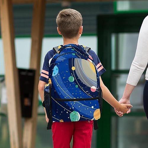 Sac à dos enfant imprimé planets avec grande trousse à crayons