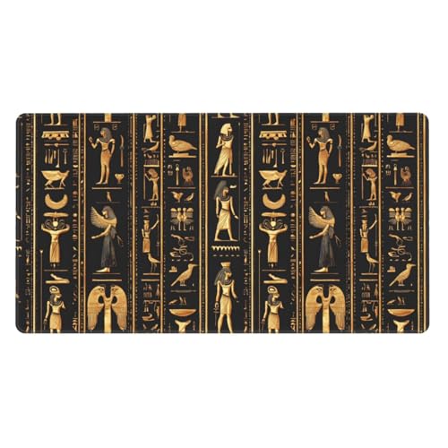 Grand tapis de souris de jeu avec bords cousus et base en caoutchouc vintage de bureau XL