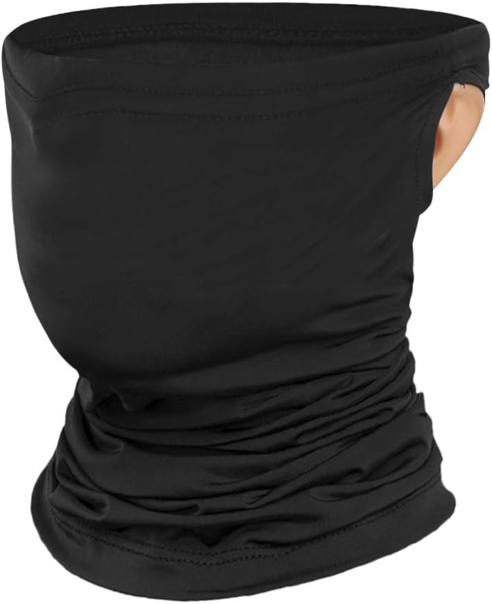 Amazon Uvカット メンズ レディース 夏 日焼け止め ネックカバー 頭巾 紫外線対策 首保護 自転車 サイクリング バイク用 冷感 通気性 伸縮性 暑さ対策 男女兼用 登山 旅行 農作業 耳かけ穴付き シンプル オシャレ 黒 Lying ネック フェイスカバー