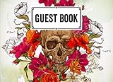 skull party city  Guest Book: Guest Book Skull Cover , Guest book for Your Birthday Party, Anniversary, Bridal Shower, Visitors - 150 Pages, Size 8.25\