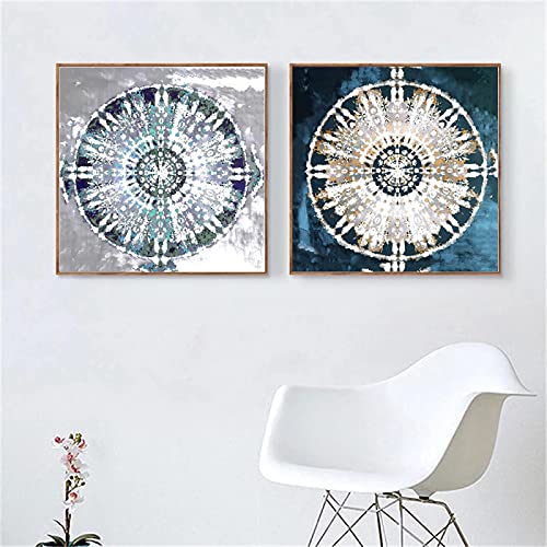 Toile peinture abstrait flocon de neige esthétique image affiche art décoration intérieure