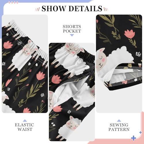 Pajama Pants Lounge Sleep PJ Bottoms Sleepwear Elastic Waist Drawstring S Sheeps4