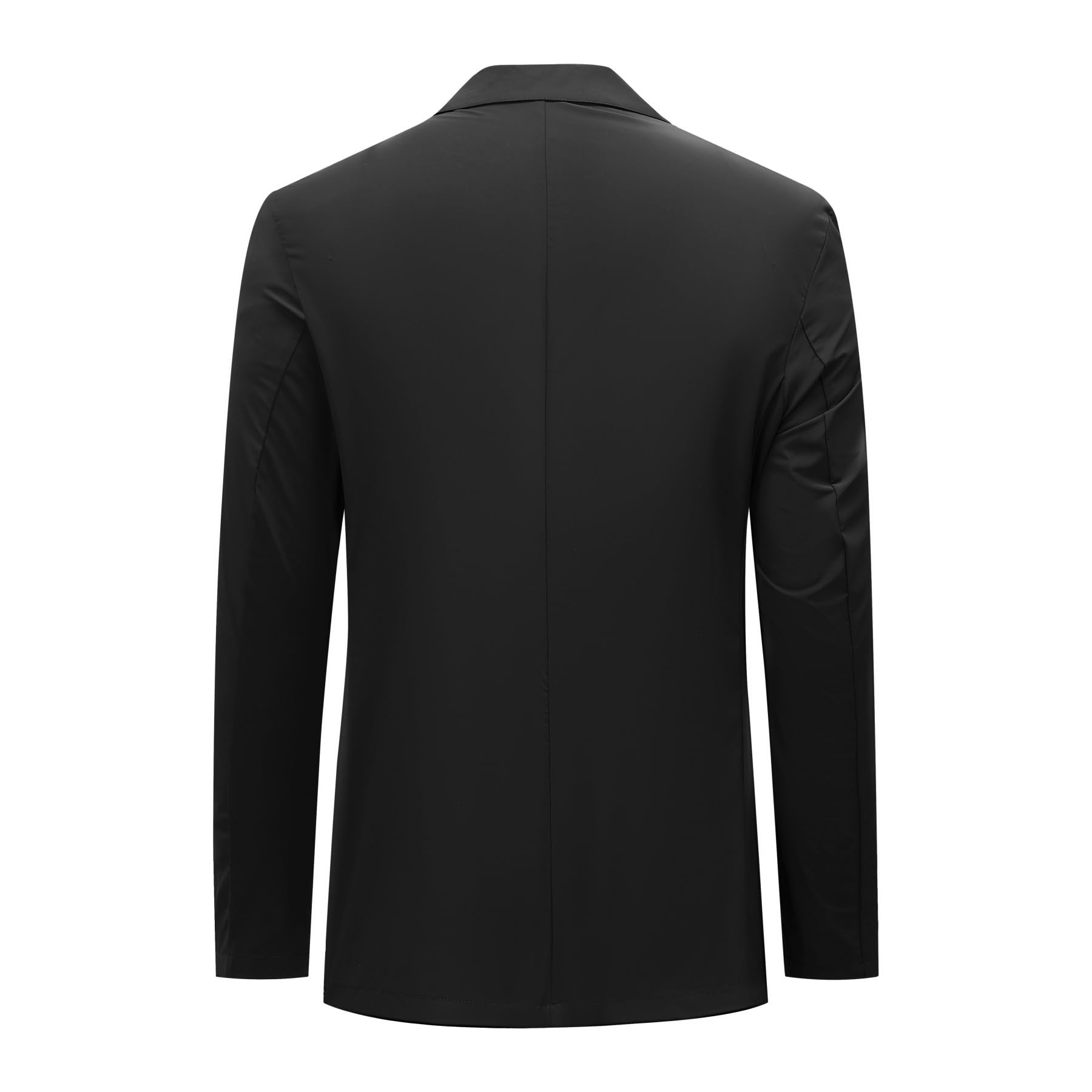 YFFUSHI Blazer de Hombre Chaqueta Casual Seda Hielo Refrescante 2 Botones Solapas de Muesca