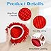 Mop Replace Head for O Cedar, Spin Mop Heads Replacements for Ocedar Easywring 1 Tank Spin Mop, Chenille Duster for Ocedar Mop Include 3 Pack Red Microfiber Chenille Mop Pad for Ocedar Spin Mop