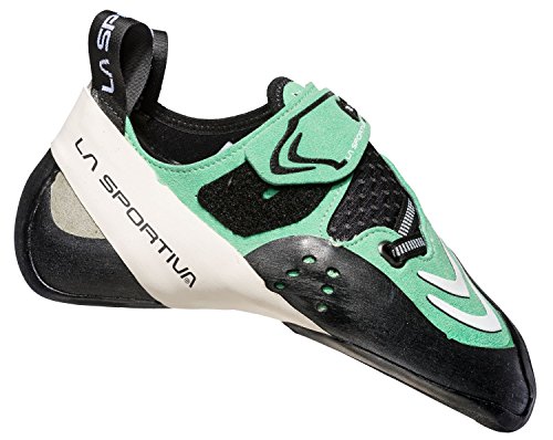 Foto von LA SPORTIVA W Futura Grün-Weiß - Revolutionärer no-Edge LaSpoFlex Damen Kletterschuh, Größe EU 39 - Farbe Jade Green -