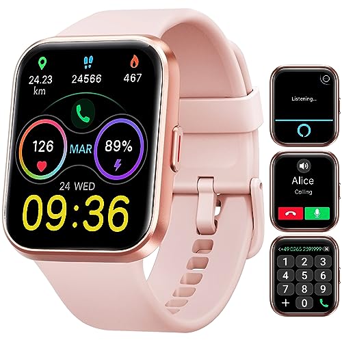 Smart Watch for Women 2023 Version, Answer/Make Calls, Alexa Built-in, 1.8" Touch Screen Smart Watch with SpO2, Heart Rate, Sleep Monitor, IP68 Waterproof, 100 Sport Fitness Watch for iOS Android