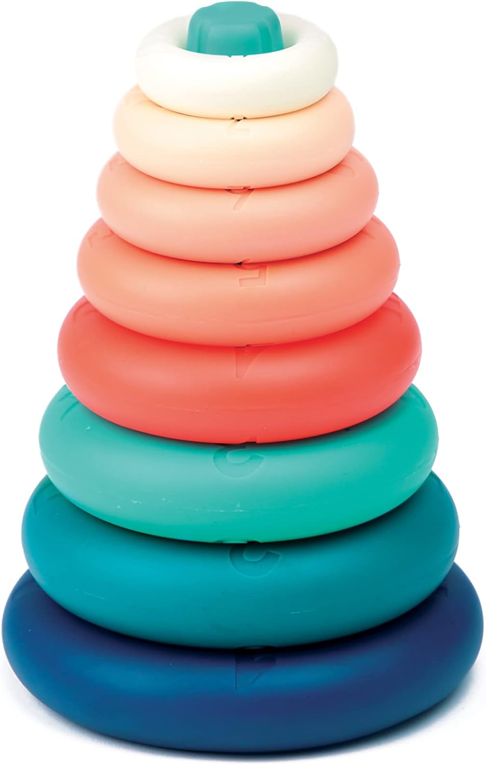 Ludi - Pyramid - Awakening Games - Flexible Plastic Stacking Game - Develops Fine Motor Skills - From 10 Months