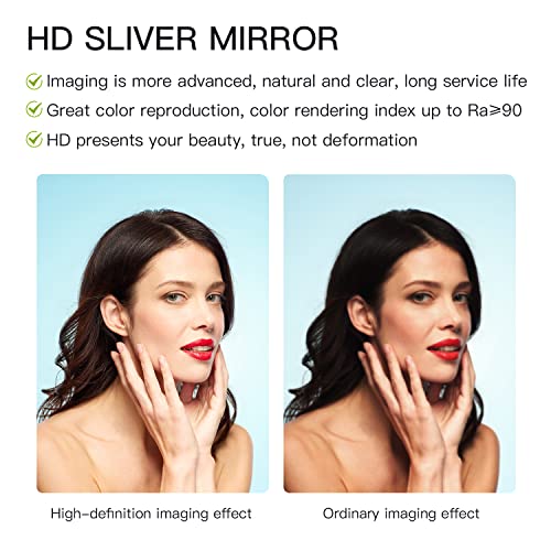 Senmaxliving Mirror Wall-Mounted Mirror Modern Irregular Decorative Mirror Hanging Mirror Metal Framed, Best For Bathroom, Washroom, Bedroom, Living Room Horizontal Or Vertical,25" X 14" #TOP4