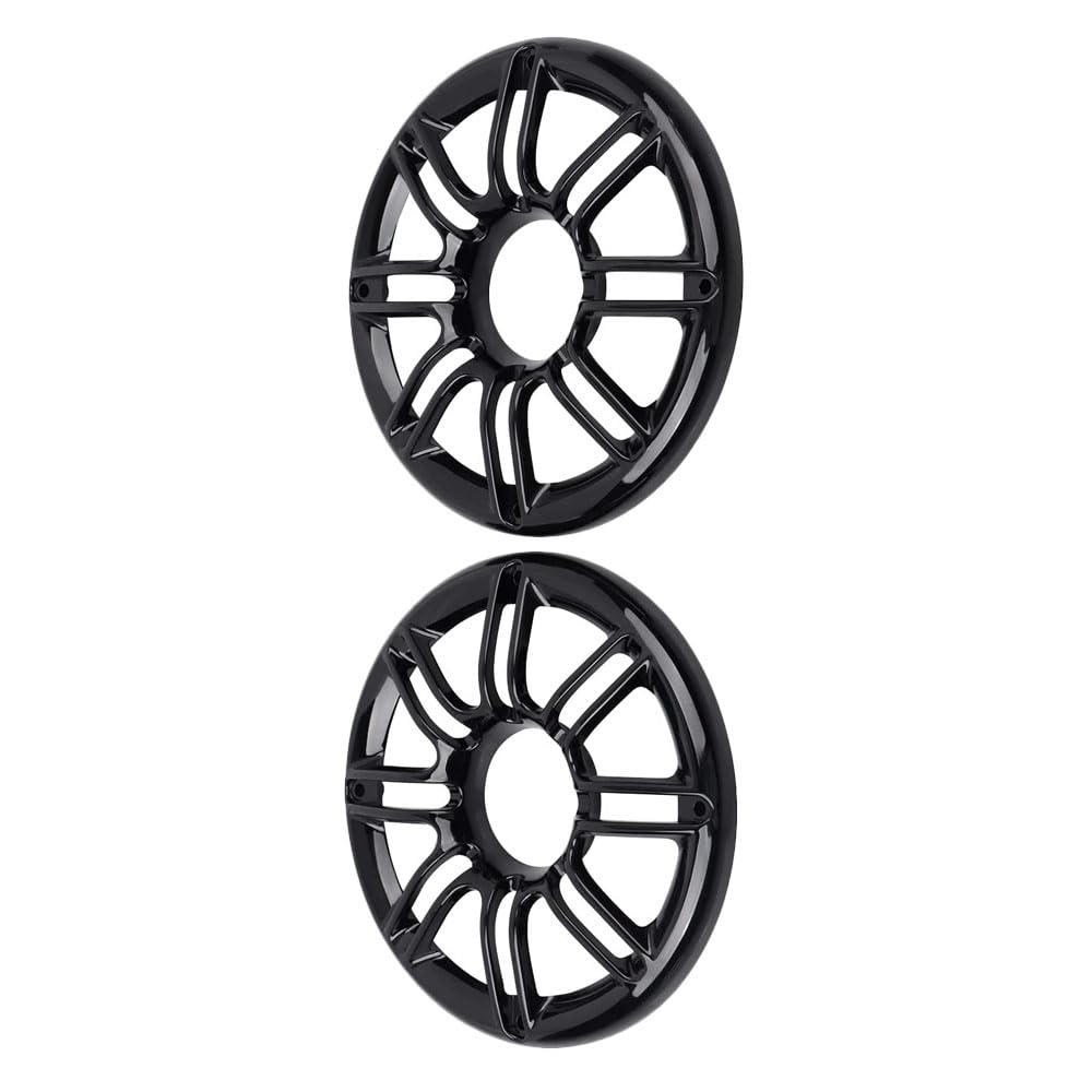 RAGBUSCLE Speaker Grill Cover 2PCS Rear Speaker Trim Grille Fairing Cover 1998-2013 Compatible with Harley Touring Electra Glide Black