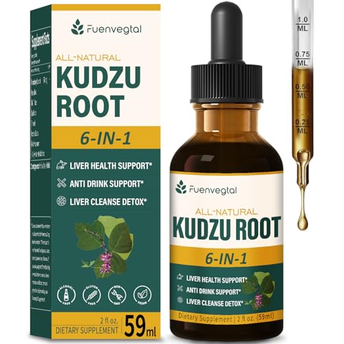 Fuenvegtal Kudzu Root Extract Drops for Liver Support, High Absor...