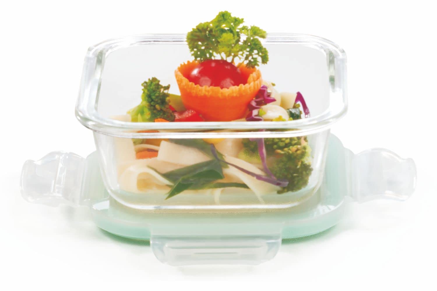 SignoraWare Lock N Store Square Glass Container with Air Tight Lid | Multipurpose Jar Box High Microwave Oven Borosilicate Safe (520ml, Transparent, Food Grade) (B07142WLWW) Amazon Price History, Amazon Price Tracker