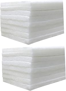 PLAFOPE 2 filtros de esponja de algodão para filtro de aquário, acessórios de limpeza, filtro de aquário, fio dental de algodão, lã, filtros de aquário, acessórios de filtro de aquário, bolas de aquário, filtro de água de aquário