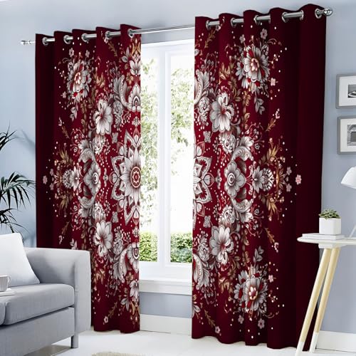 Rideau occultant mandala fleur géométrique 140x225cm lot de 2 isolant - 3