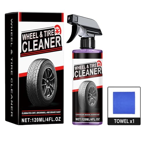 ホイールとタイヤのクリーナー,120ml 自動車 用 タイヤ 詳細 洗浄 スプレー | 保護 クリーニング 剤,自動車 オートバイ RV トラック SUV ボート ガレージ 向け