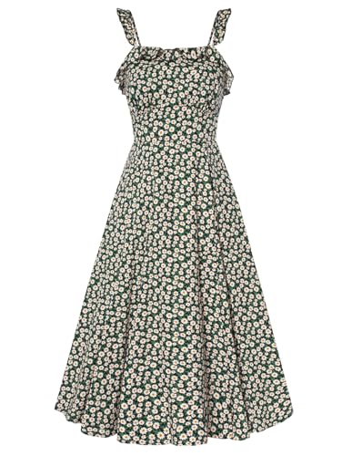 Belle Poque Women's 2025 Summer Sundresses Square Neck A Line Mid...
