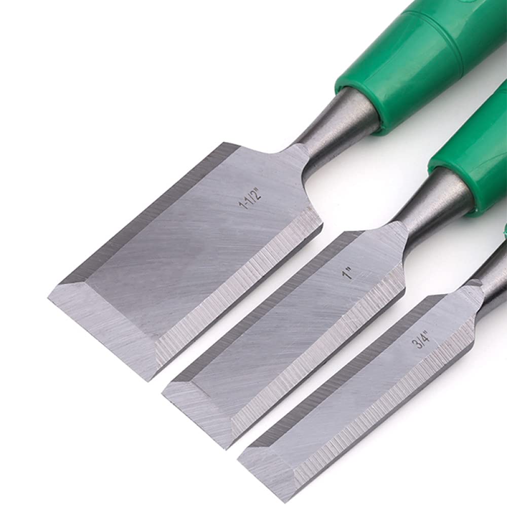 1 pezzo di scalpello piatto per intaglio del legno 3/8 pollici-1-1/2 pollici coltello per intaglio del legno lavorazione del legno piccoli utensili fai da te strumenti per la lavorazione d