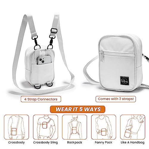Image of Crossbody Sling Bag for Women Men 5in1 Multi-Use from Recycled Polyester Belt Bag Cross Body Backpack Fanny Pack Purse