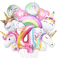Palloncino unicorno olografico gigante con glitter per il compleanno del tuo bambino