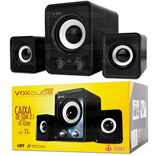 Caixa de Som Subwoofer 2.1, VC-G200