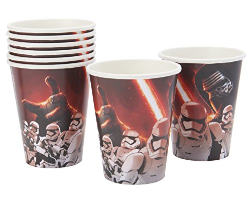 Amscan 581506 Star Wars™ Episode Vii Cups, 9 Oz., 8 Pcs, Party Favor #TOP18