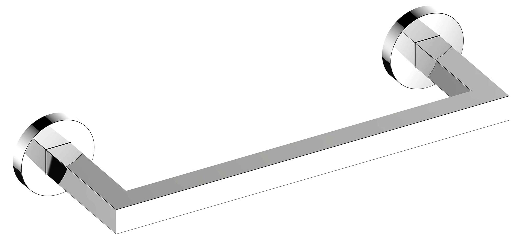 KEUCO Edition 90 Handtuchring 30 cm, geschlossen, Metall verchromt, inkl. Schrauben und Dübel, Handtuchhalter zum Bohren | inkl. Schrauben und Dübel, Handtuchhalter zum Bohren